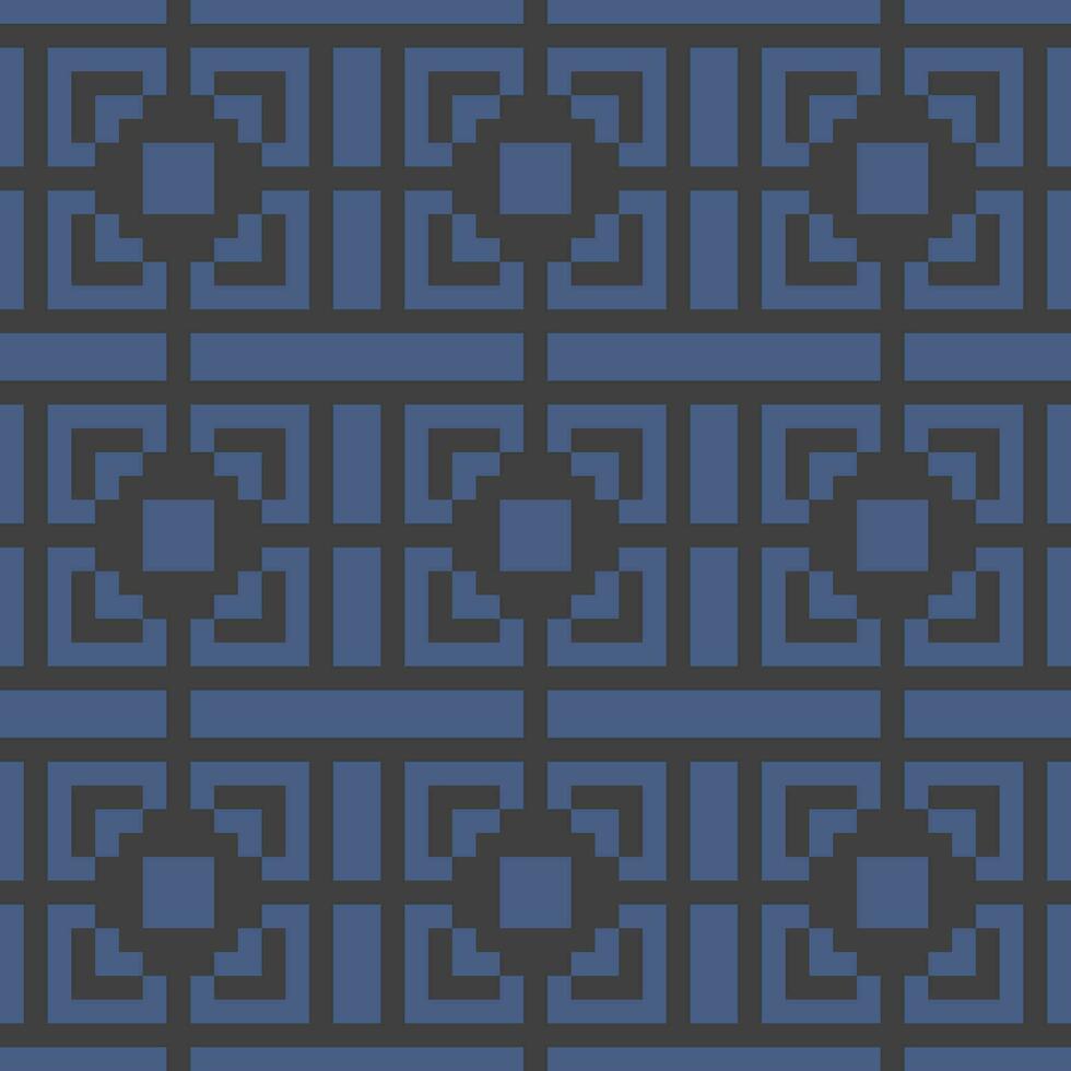 a blue and black geometric pattern vector