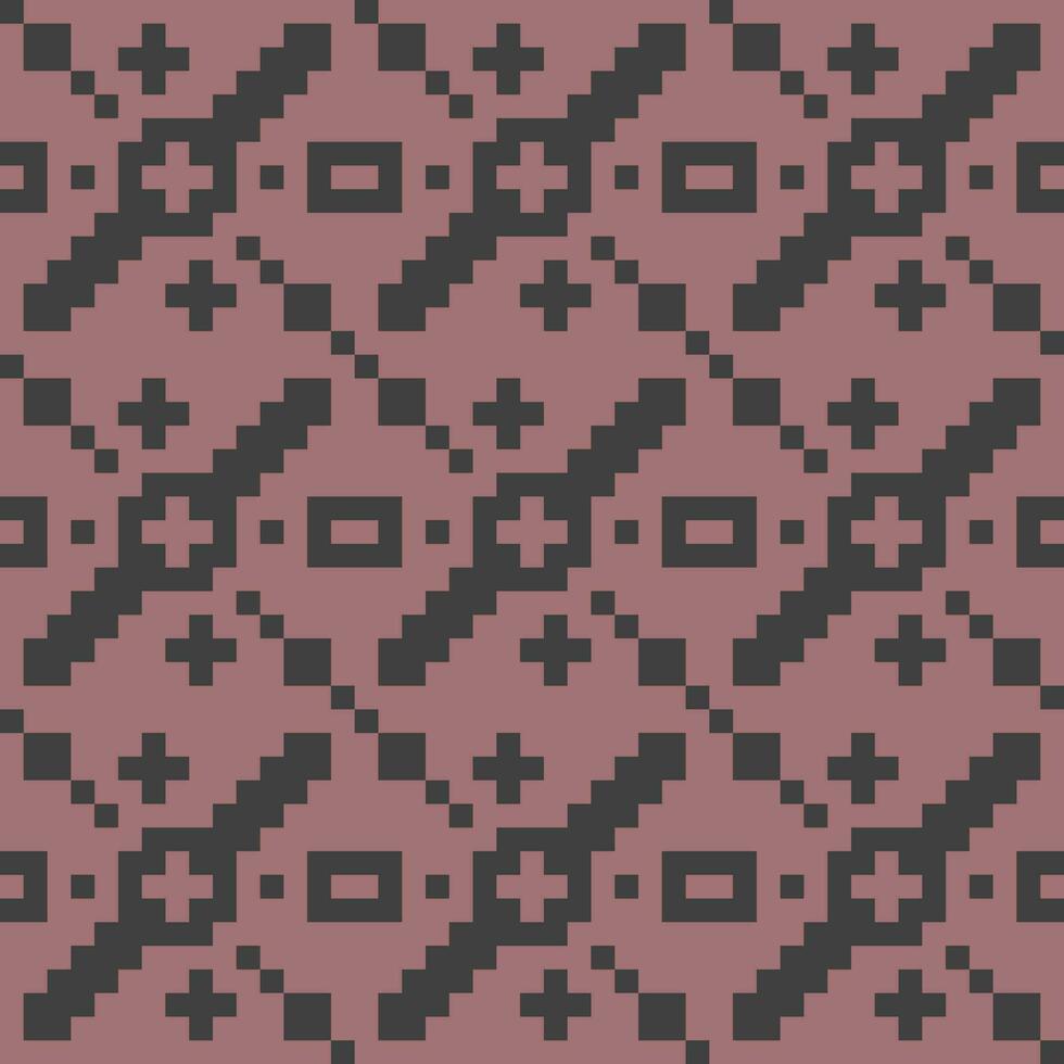 a pixelated pattern with black and pink colors vector