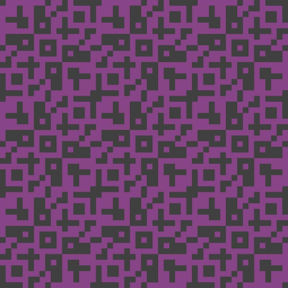 a purple and black qr code pattern vector