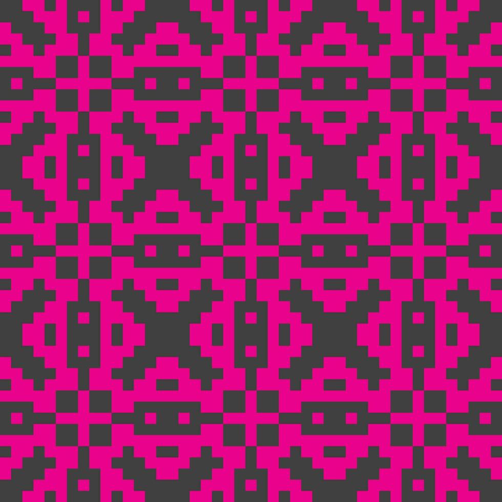 un rosado y negro píxel modelo vector