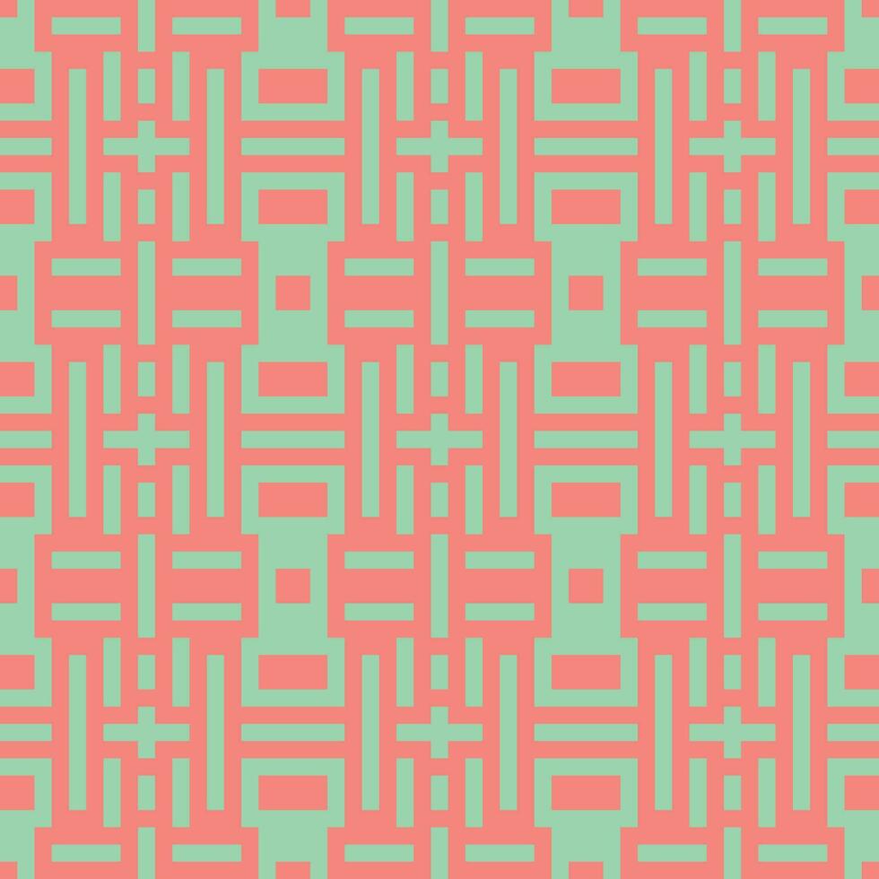 a pink and green geometric pattern vector