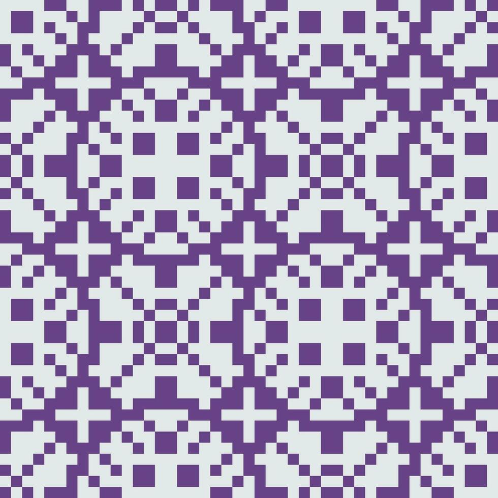 a pixel pattern in purple and white vector