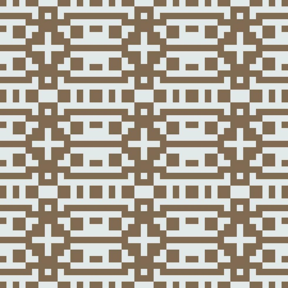 a brown and white pattern with squares vector
