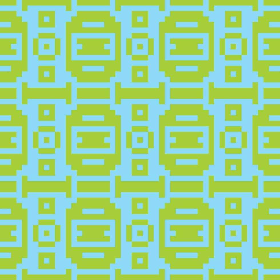 a green and blue pattern with squares vector