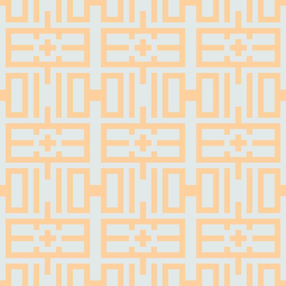 a geometric pattern in orange and blue vector