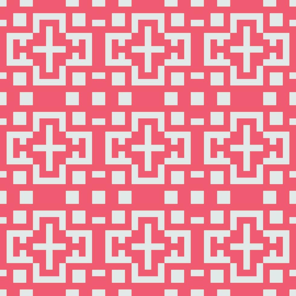 a pink and white geometric pattern vector