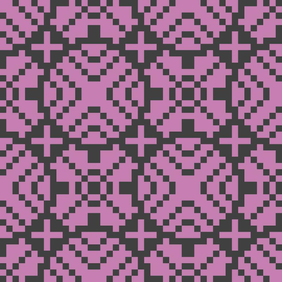 a pixel pattern in purple and black vector