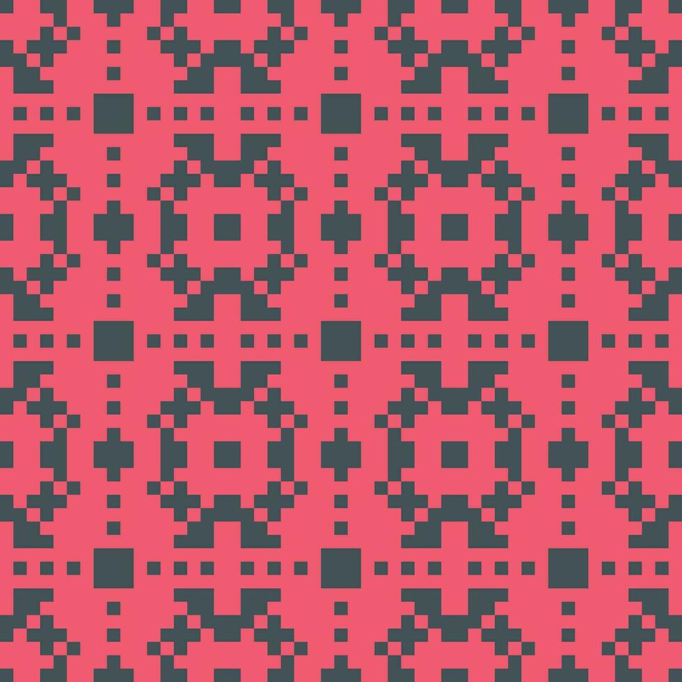 pixel art pixel art seamless pattern vector