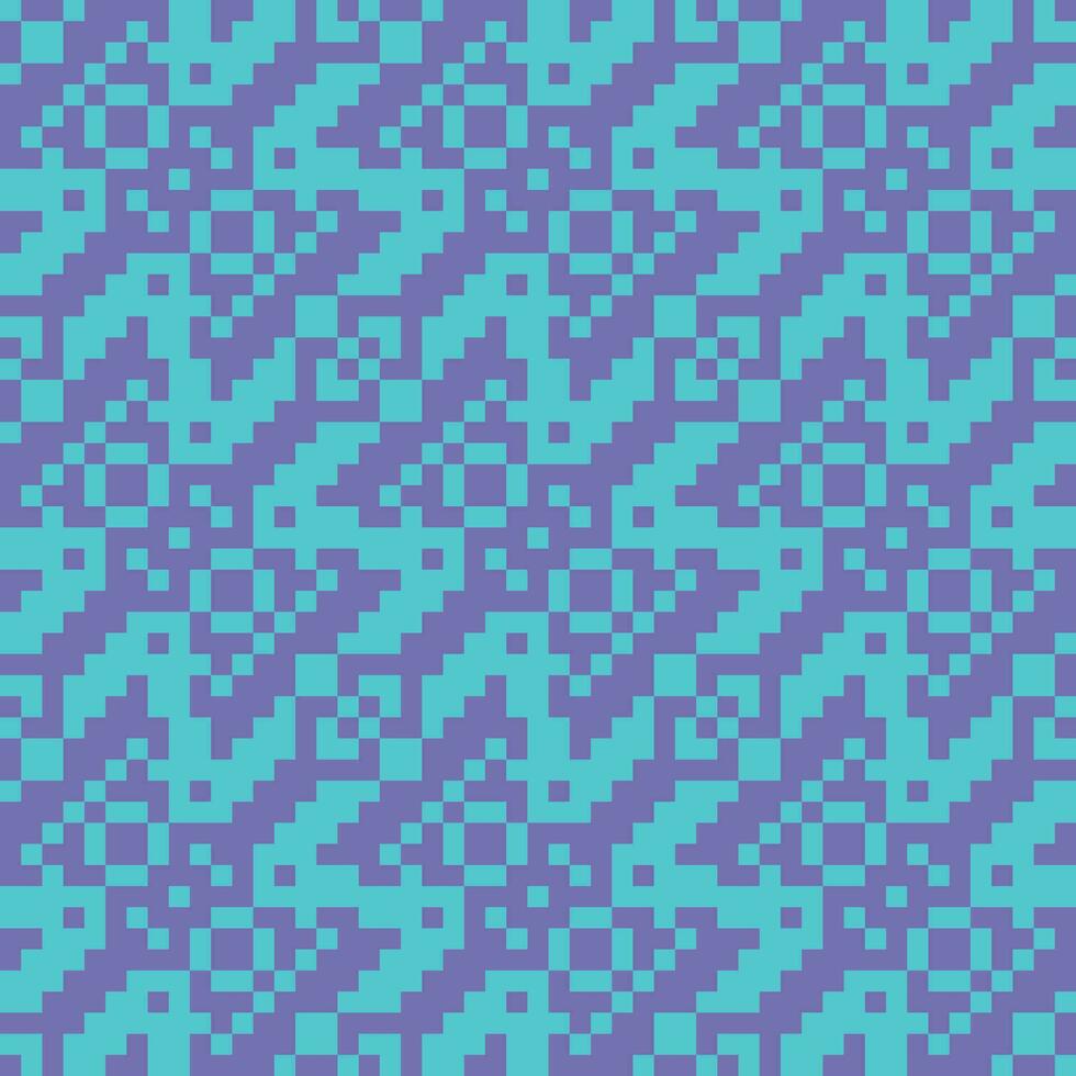 un píxel modelo en púrpura y azul vector