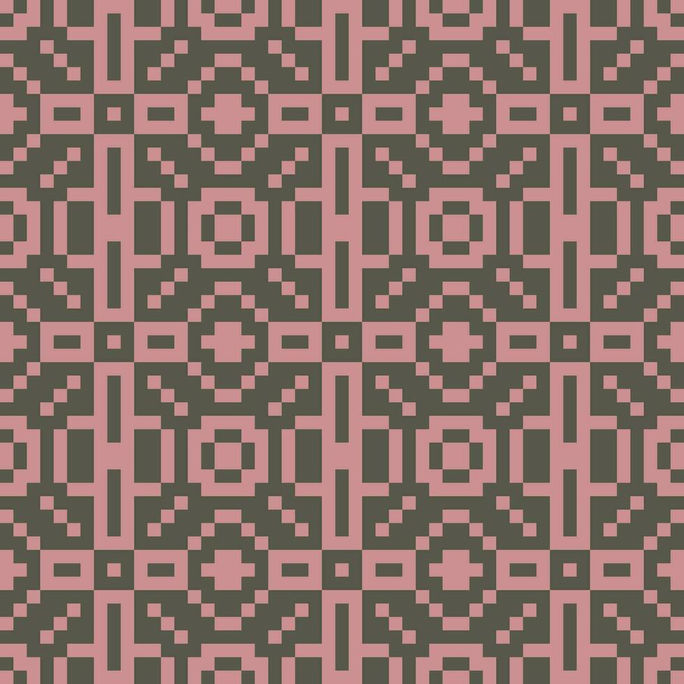 a pink and gray pixel pattern vector