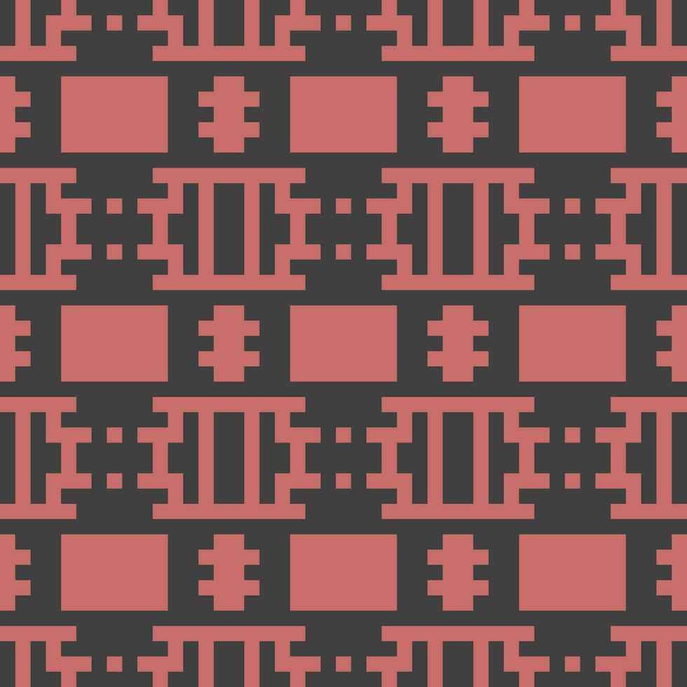 a pattern with squares and lines on a black background vector