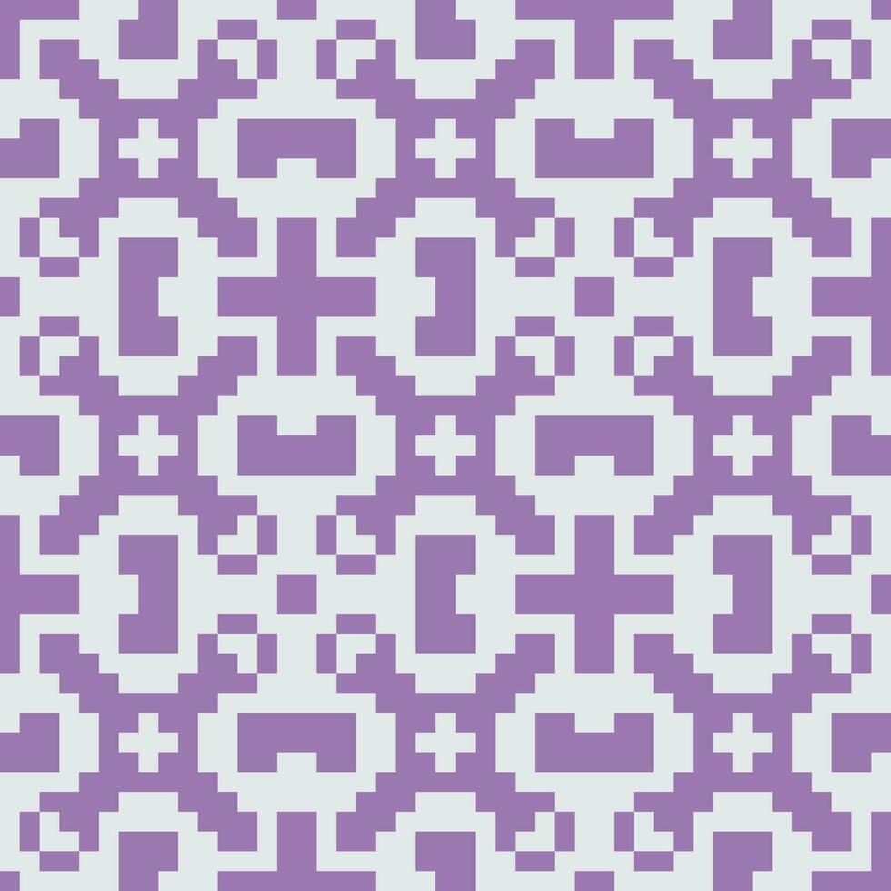 a pixel pattern in purple and white vector
