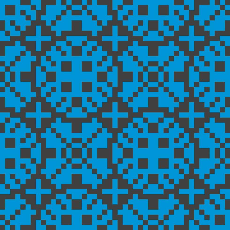 pixel crosses blue abstract vector