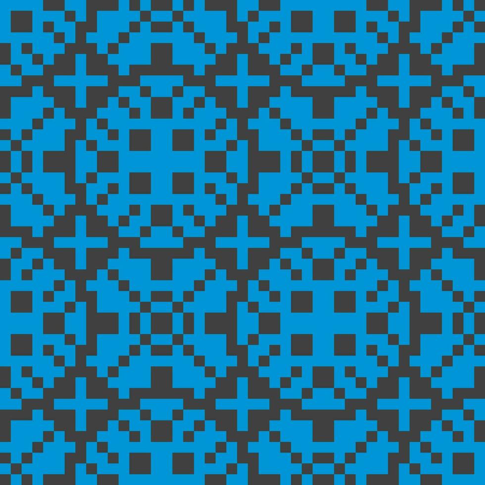 pixel crosses blue abstract vector