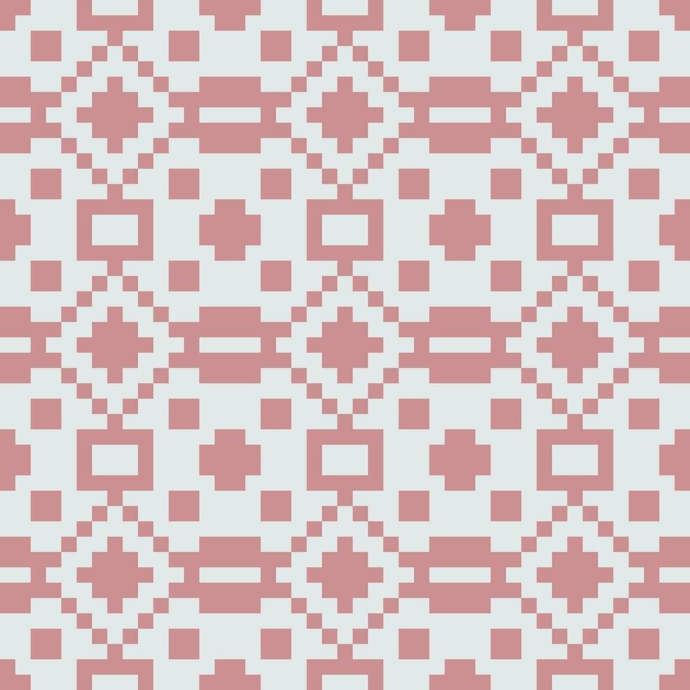 un pixelado modelo en rosado y blanco vector