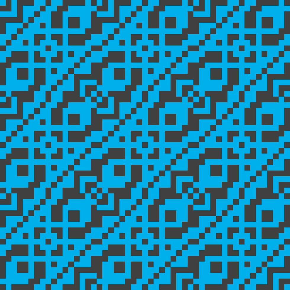 a blue and black pattern with squares vector