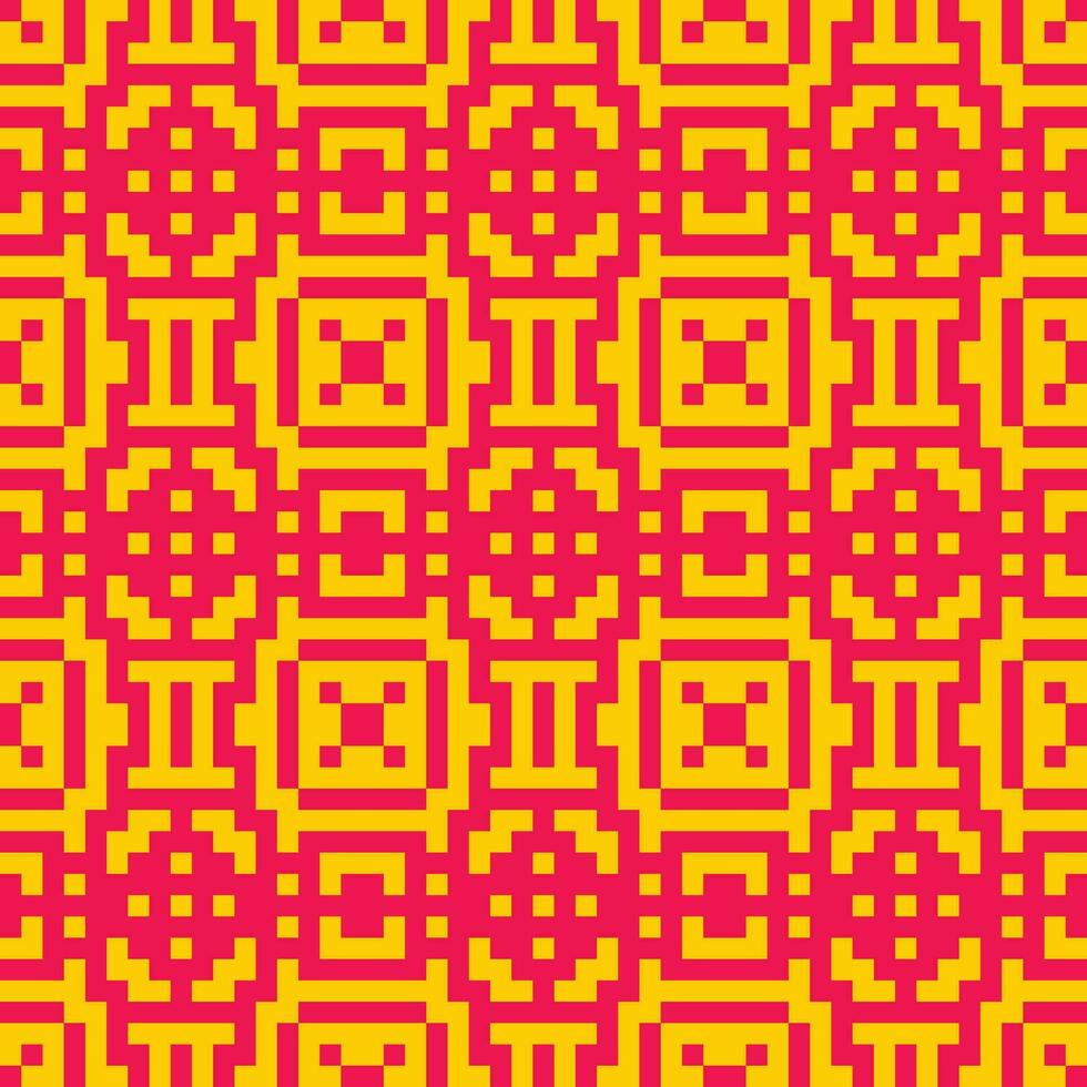 pixel art pattern with squares and squares vector