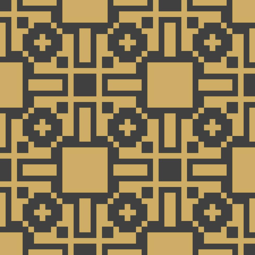 a black and gold geometric pattern vector