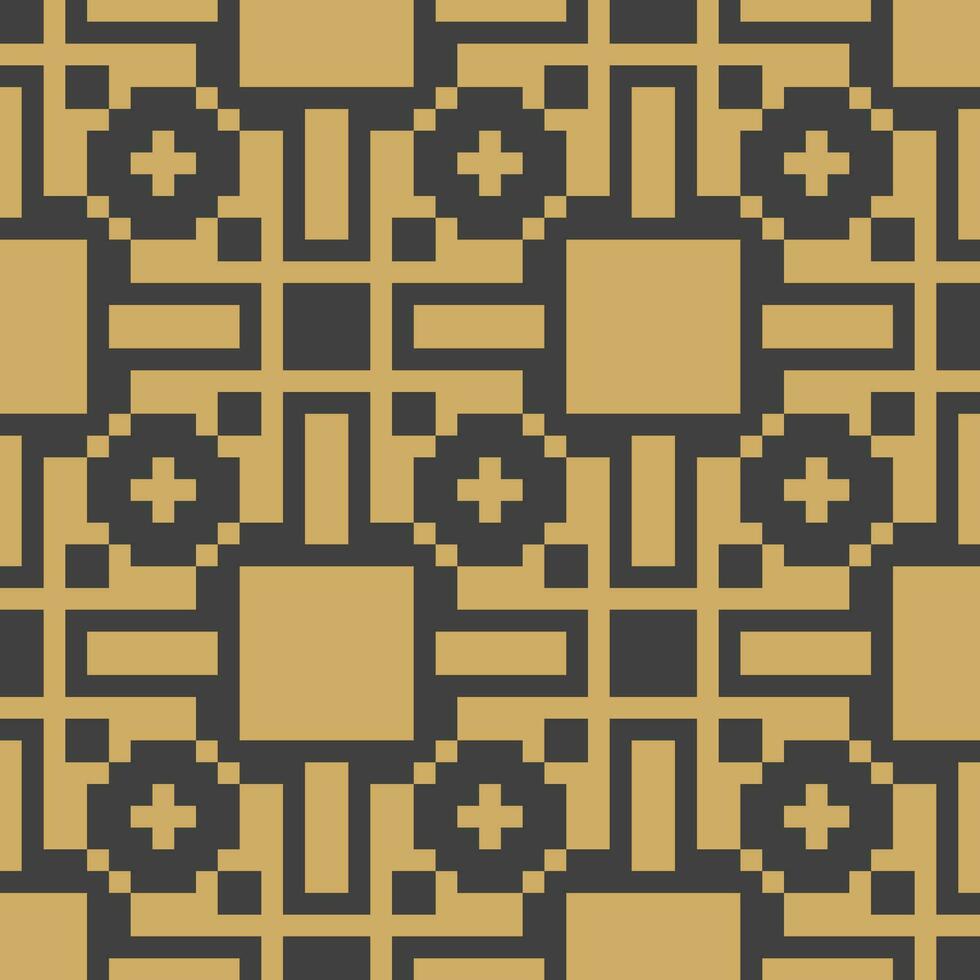 a black and gold geometric pattern vector