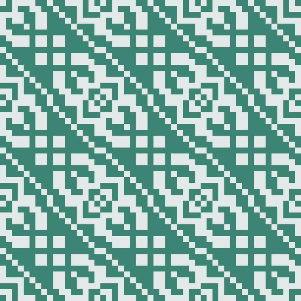 a green and white pattern with squares vector