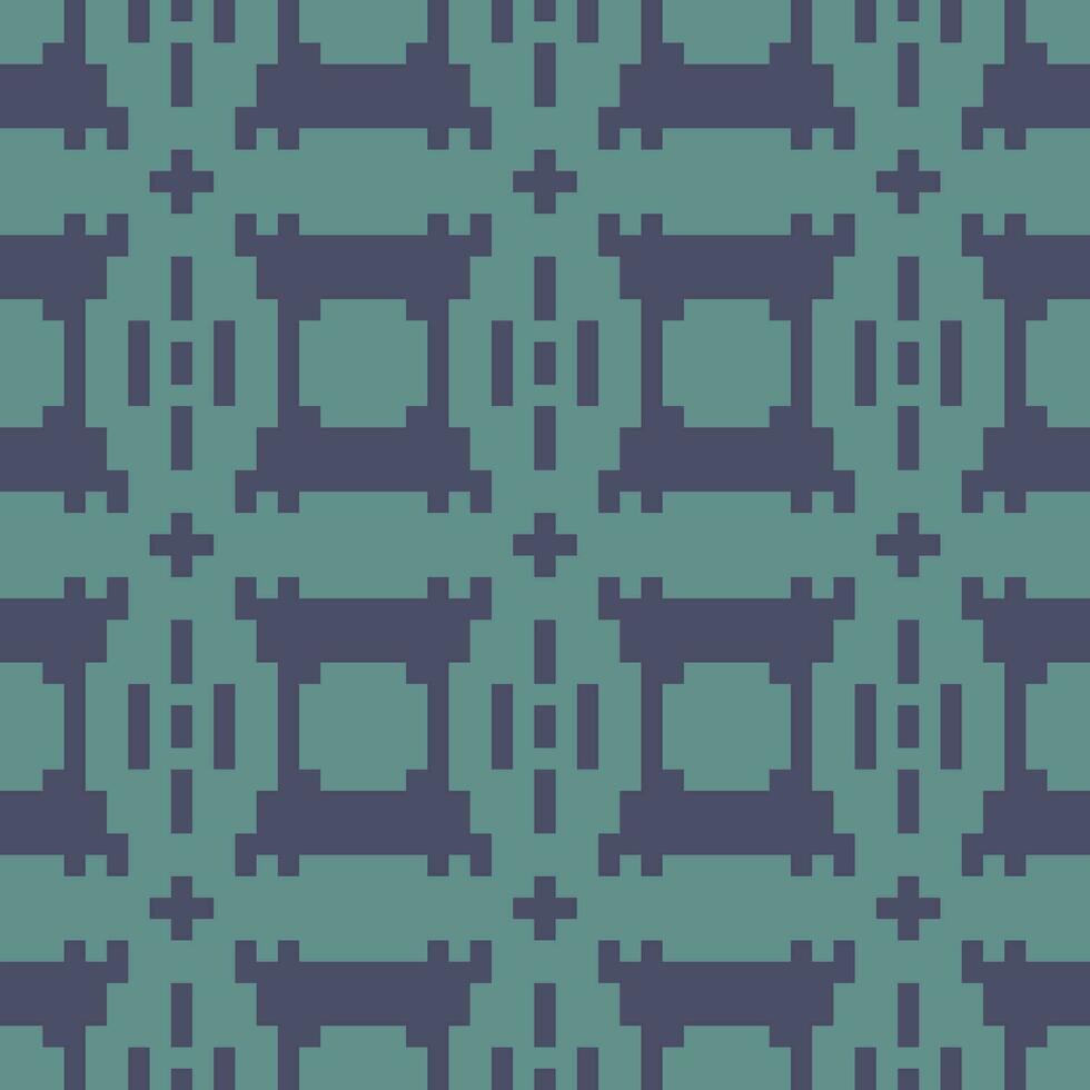 a pixel pattern in teal and purple vector