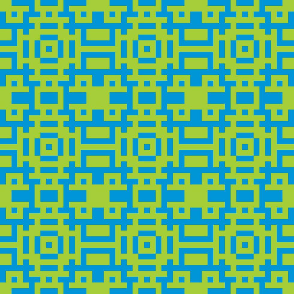 a blue and green pattern with squares vector