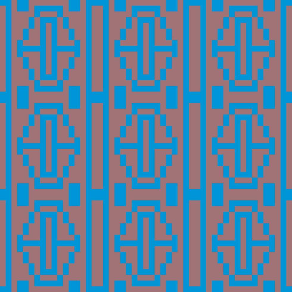 a blue and brown pattern with squares vector