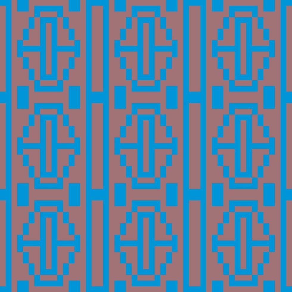 a blue and brown pattern with squares vector