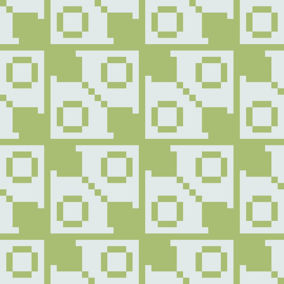 a green and white pattern with squares vector