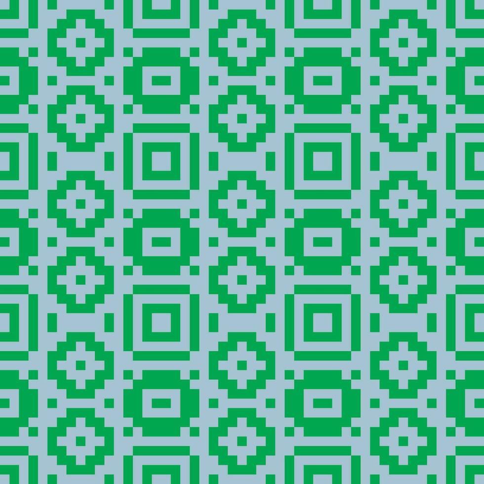 a green and blue pattern with squares vector