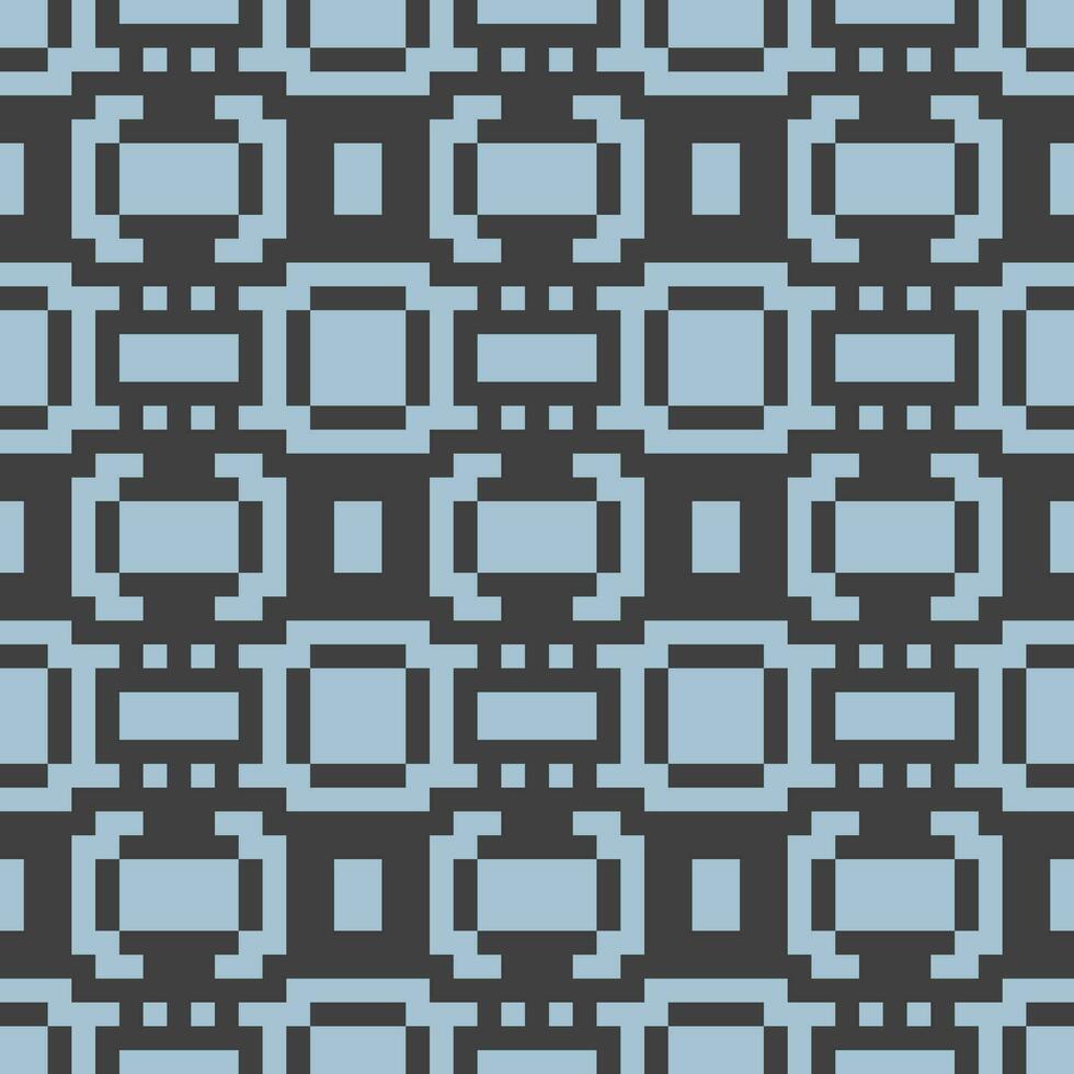 pixel square blue fabric vector