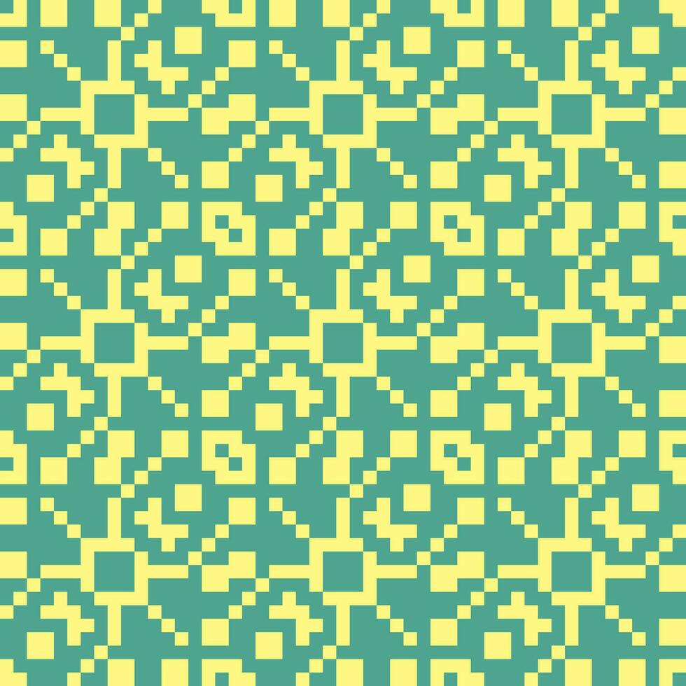 a yellow and green pattern with squares vector