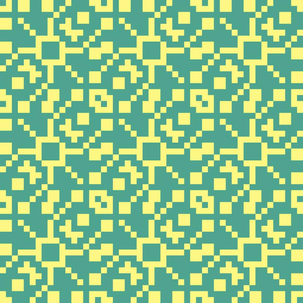 a yellow and green pattern with squares vector