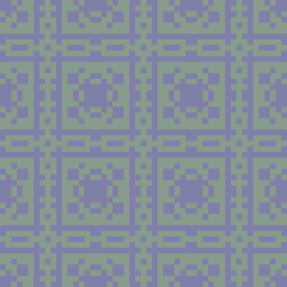 a pixel style pattern in purple and green vector