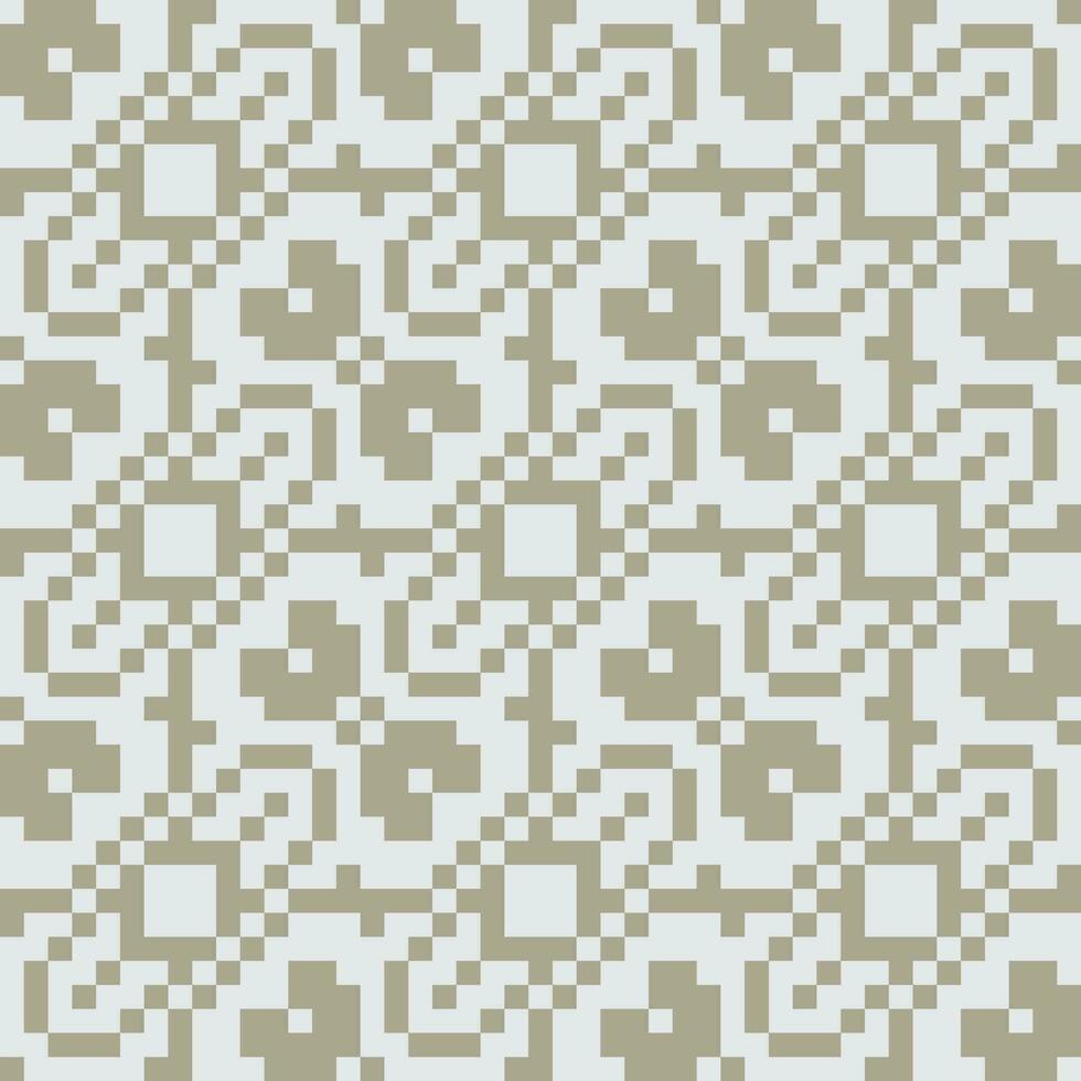 a pixelated pattern in beige and white vector