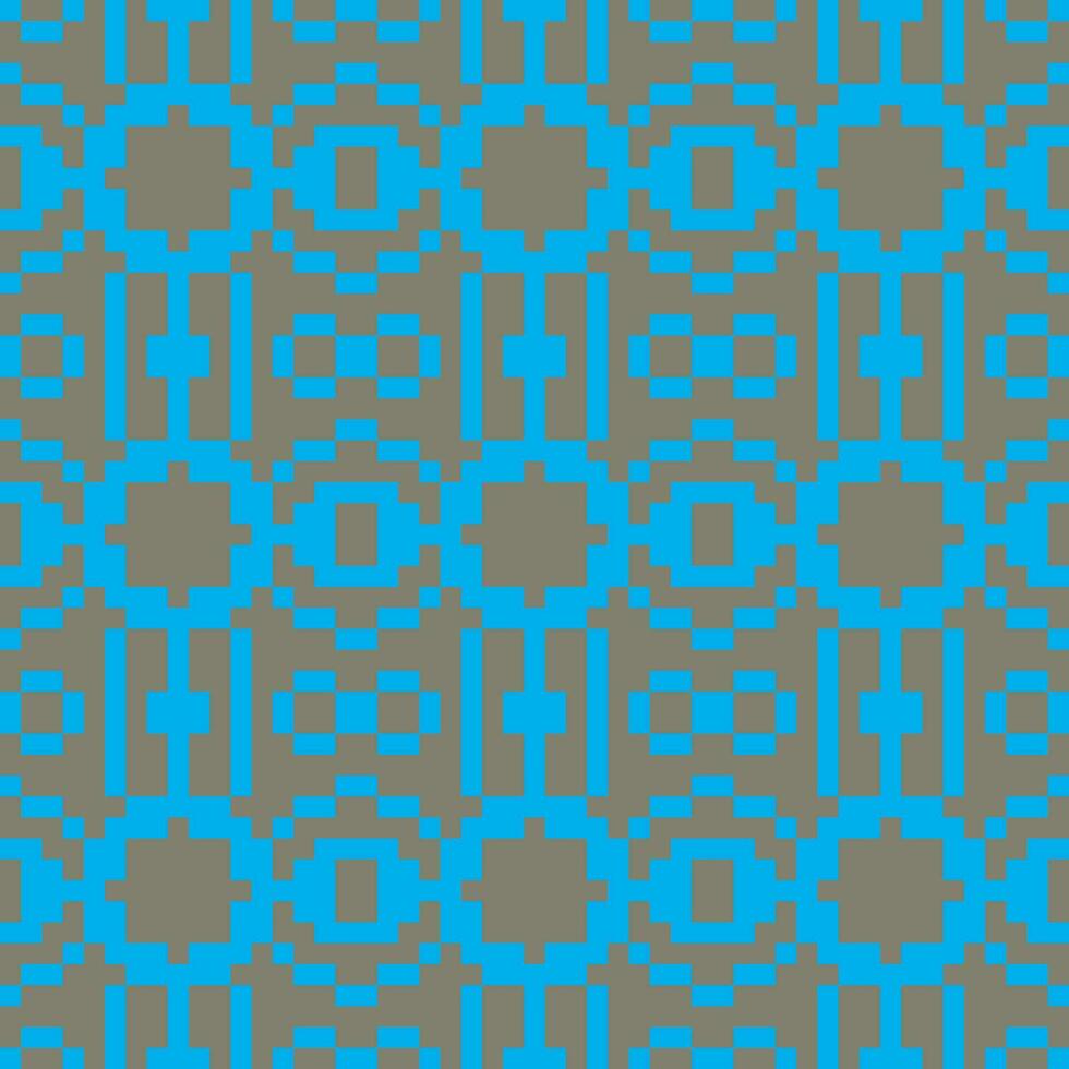 a blue and gray pixel pattern vector