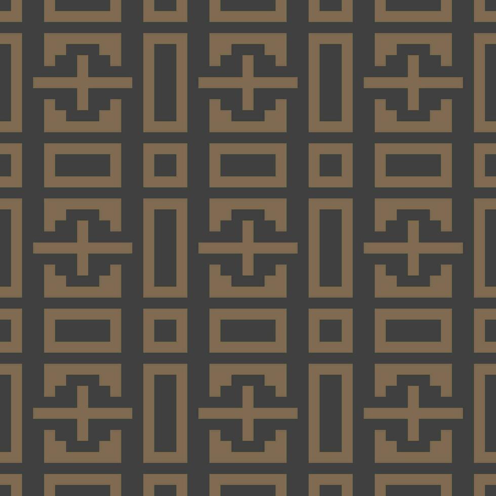 a brown and black geometric pattern vector