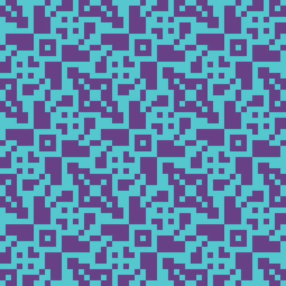 a pixel pattern in purple and blue vector