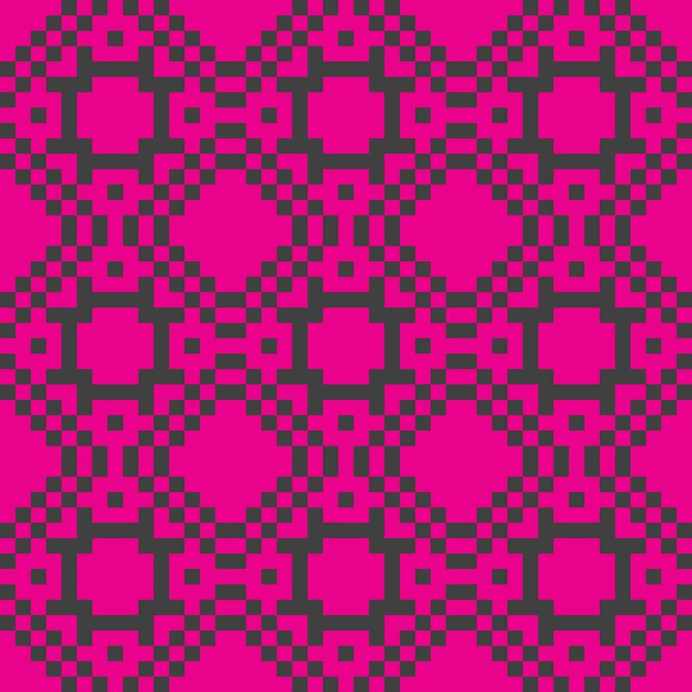 a pink and black checkered pattern vector