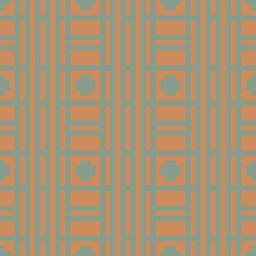 a pattern of squares and triangles in orange and blue vector