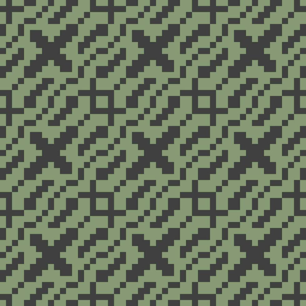 a pixelated pattern in green and black vector