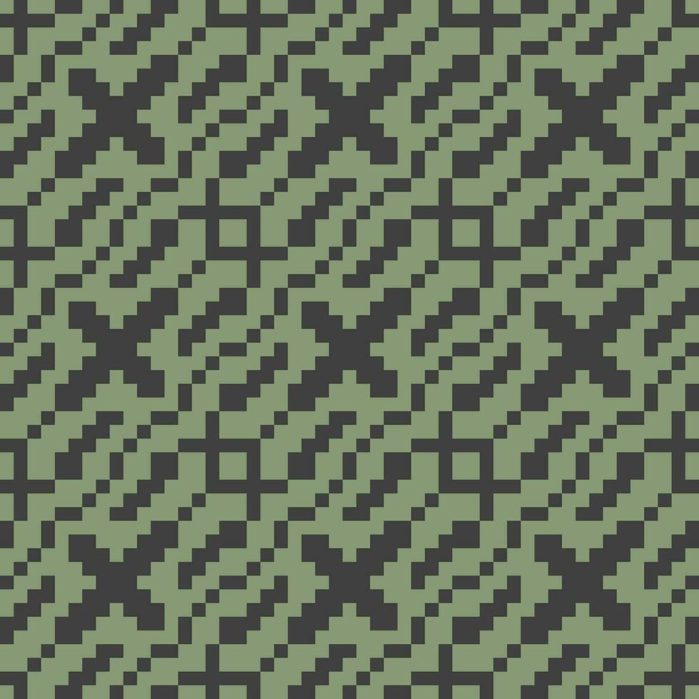 a pixelated pattern in green and black vector