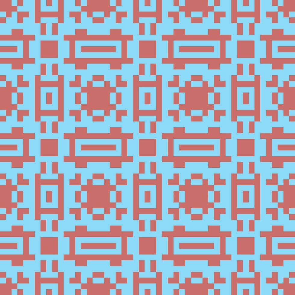 pixel art seamless pattern vector