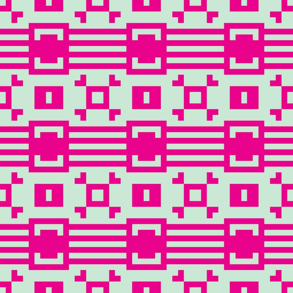 a pink and green geometric pattern vector