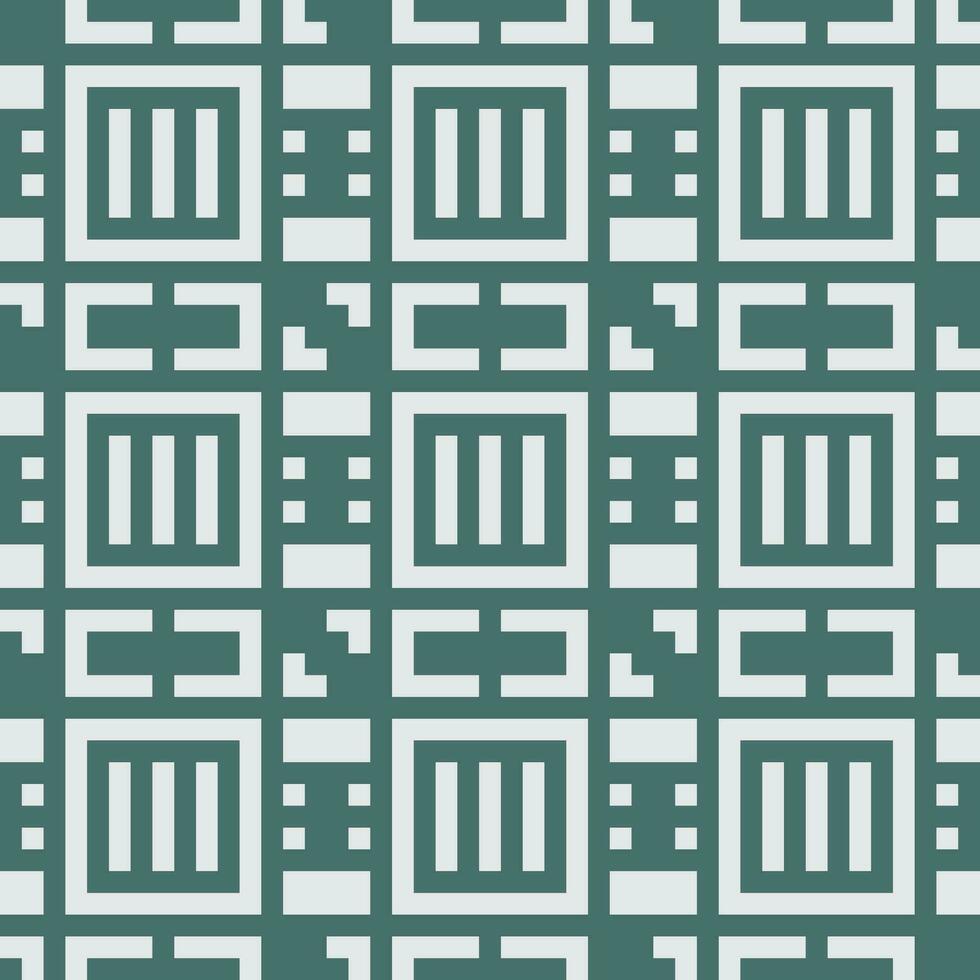 a green and white geometric pattern vector