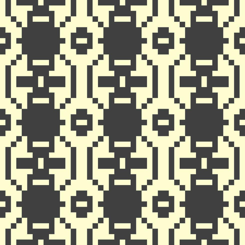 pixel art seamless pattern vector