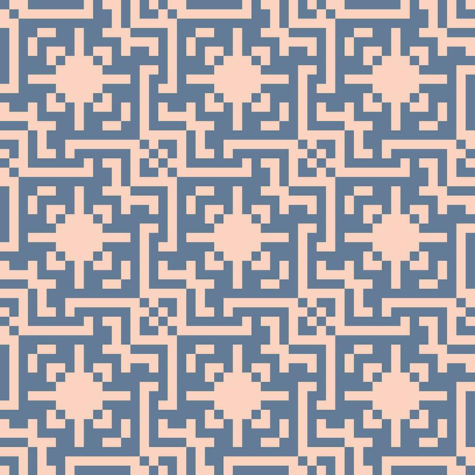 a pixelated pattern in blue and pink vector