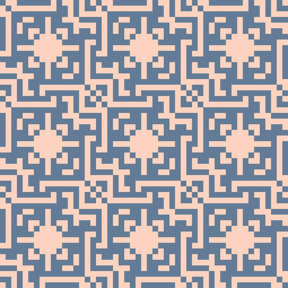 a pixelated pattern in blue and pink vector