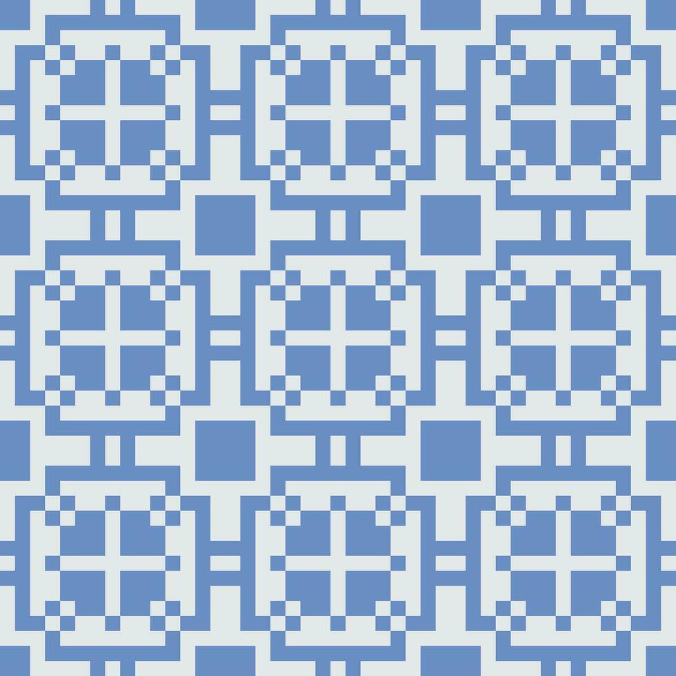 a blue and white pattern with squares vector