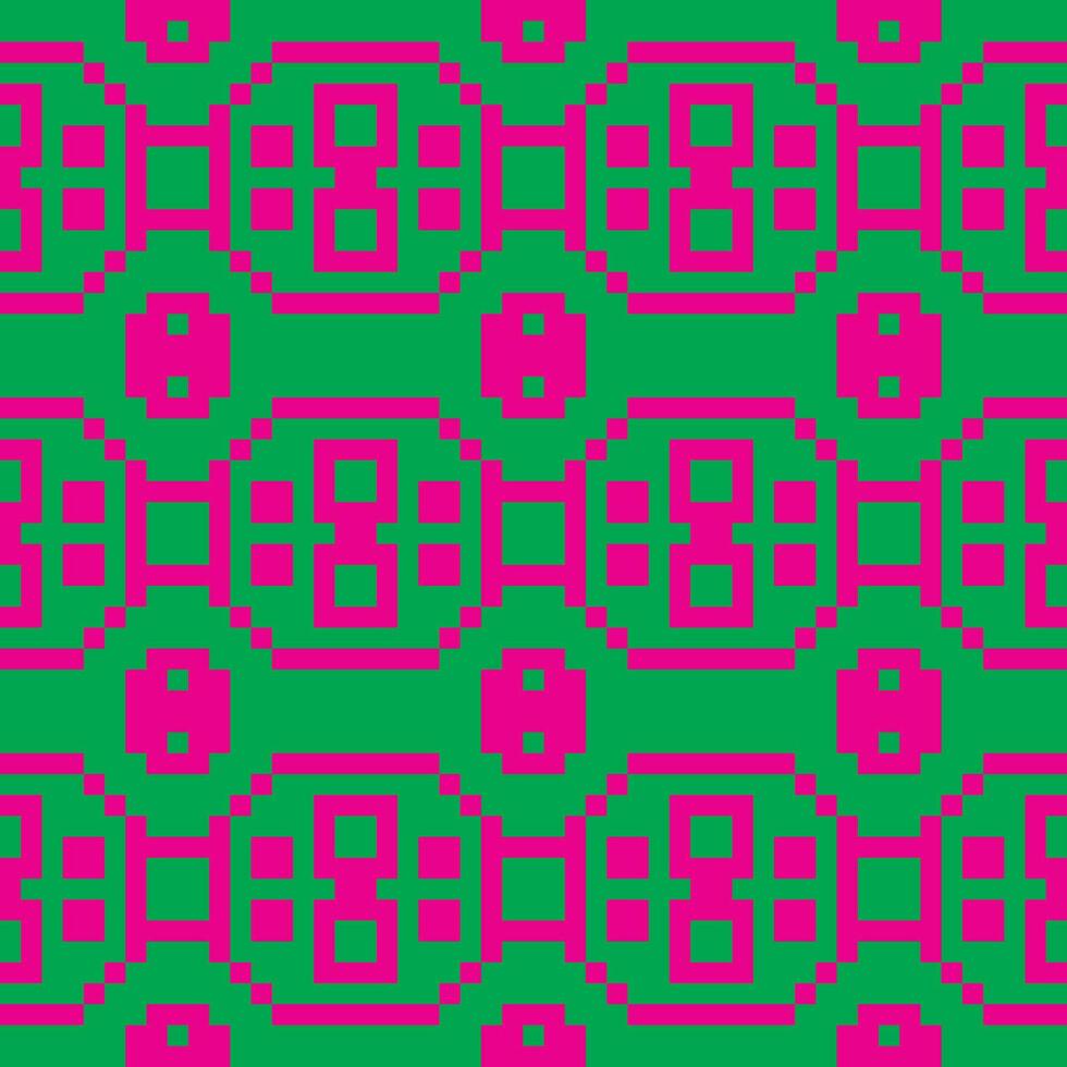 a green and pink pattern with squares vector